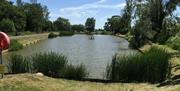 Fishing Lake at Waldegraves Holiday Park, Mersea Island Essex