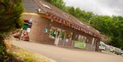 brick build reception building at Lee Valley Campsite, Sewardstone