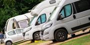 motor homes park on hard standing pitches