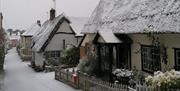 Castle Hedingham in snow