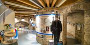 View of permanent historical exhibition at Jaywick Martello Tower