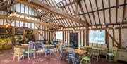 Inside the cafe at Weald Country Park