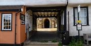 Photo of passageway to church