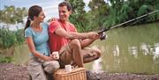 Family Fishing at Waldegraves Holiday Park, Mersea Island Essex