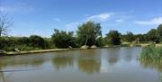 Fishing Lake at Waldegraves Holiday Park, Mersea Island Essex