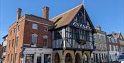 The Tourist Information is centrally located on the corner of the Market Place, adjacent to the black & white timbered Town Hall.