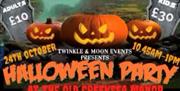 Halloween Party poster with scary pumpkins