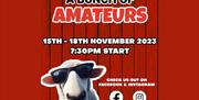 Poster for A Bunch of Amateurs with a sheep wearing sunglasses