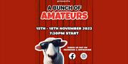 Poster for A Bunch of Amateurs with a sheep wearing sunglasses