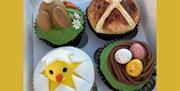 Decorative Easter cupcakes