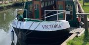 The historic canal boat Victoria