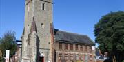 Exterior of the Maeldune Heritage Centre in an old church