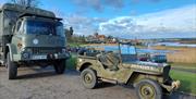 Historic military vehicles from Essex HMVA seen here at Promenade Park