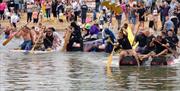 Raft race at Woodup Pool