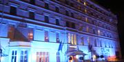Palace Hotel Exterior Night Front of Hotel