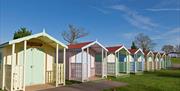 Maldon Beach huts in Promenade Park
