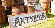 A selection of antiques on display