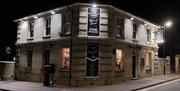 The railway Arms at night