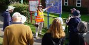 Rayne Heritage Guide, Richard Bale with Tour Group