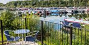 Roydon Marina Village Boathouse café bar outdoor seating