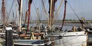 Sailing barge Reminder on Maldon Quay