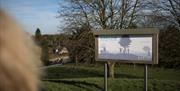 Town park sign