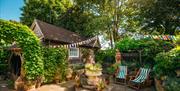 The Fountain Courtyard | Back garden 1930s Irish courtyard beside ruined chapel