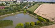 Fishing Lake at Waldegraves Holiday Park, Mersea Island Essex