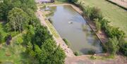 Fishing Lake at Waldegraves Holiday Park, Mersea Island Essex