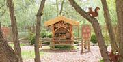 bug hotel in nature corner audley end miniature railway