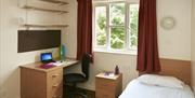 Internal Shot of a Single Bedroom at Colchester Campus