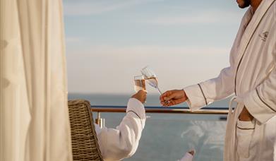 Prosecco on Balcony