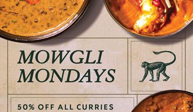 mowgli mondays - 50% off curry during september