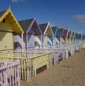 Mersea Island beach huts