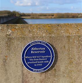 Abberton Reservoir Blue Plaque Abberton Reservoir Blue Plaque
