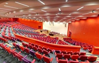 Ivor Crewe Lecture Hall seating from above.