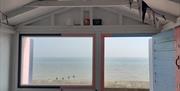 The sea views from Beach Hut 272 "Candy Floss", Low Wall
