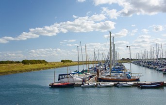 Burnham boats and quayside