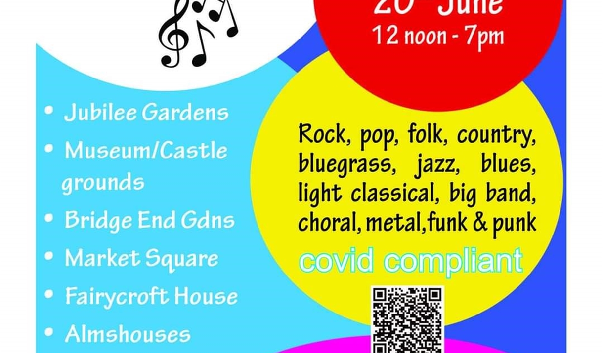 Fete de la Musique 2021 - Free outdoor music in Saffron Walden town centre.  Sunday 20th June 12pm-7pm.  Fully covid compliant.