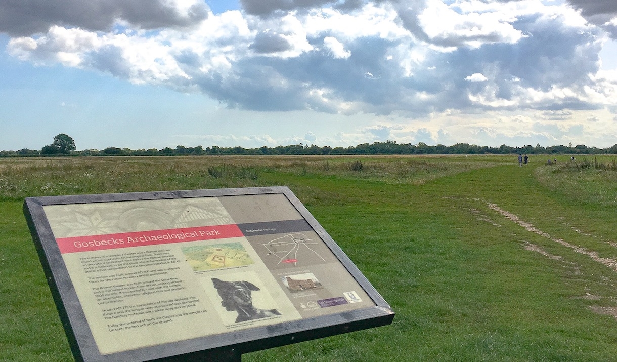 Gosbecks Archaeological Park Interpretation Board