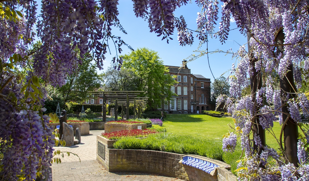 Hollytrees Museum with Wisteria