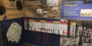 Picture shows interactive "knotty problem" exhibit, try your hand at tying knots.
