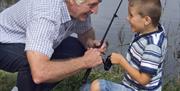Family Fishing at Waldegraves Holiday Park, Mersea Island Essex