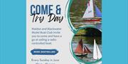 Poster for Come & Try Day with model boats