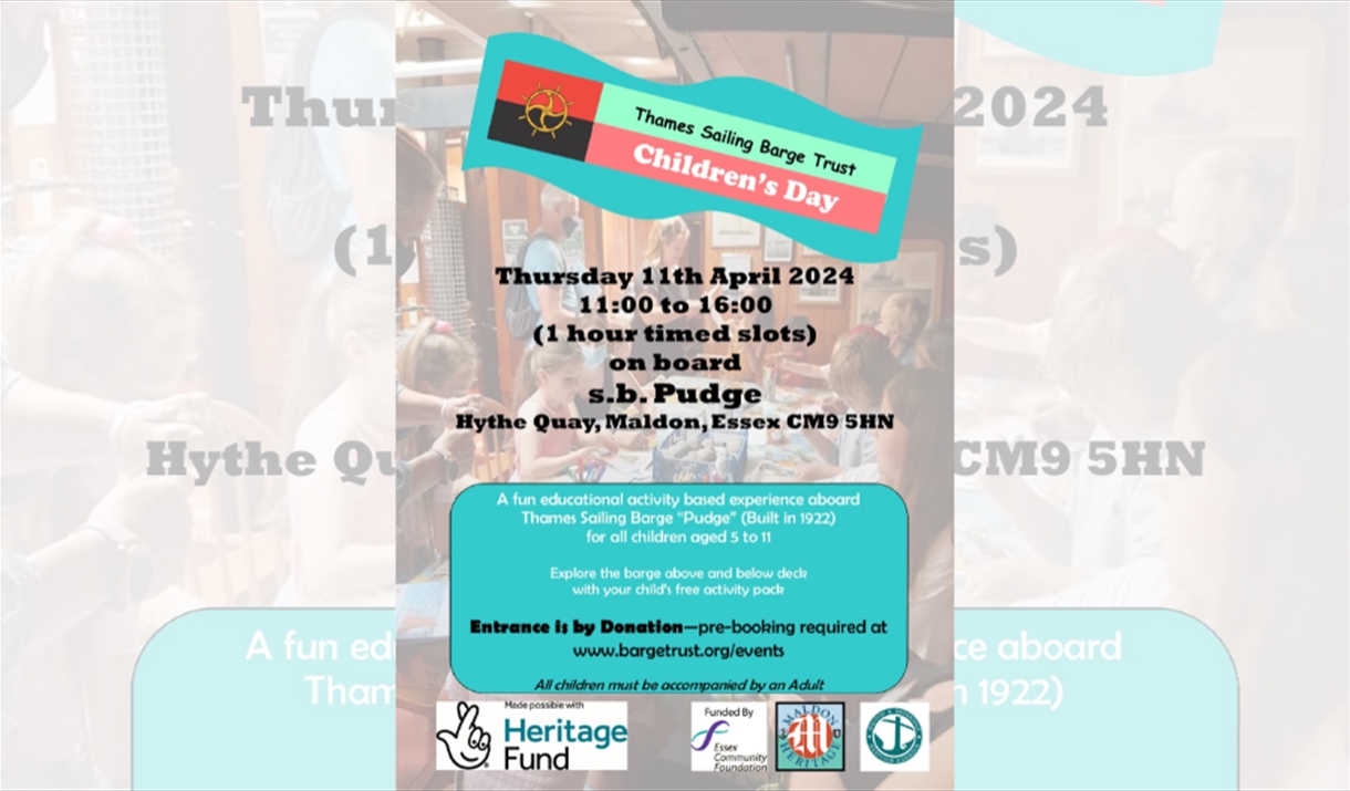 Thames Sailing Barge Trust Children's Days Poster
