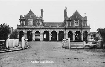 Maldon East and Heybridge Railway Station as seen in the early 1900's
