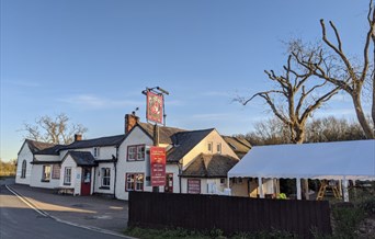 Exterior of the pub as viewed from the road