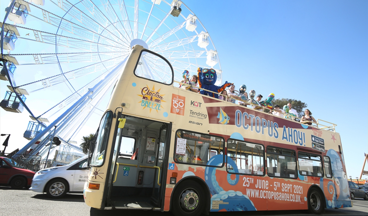 Clacton Breeze Open Top Bus Sightseeing Attraction in Clacton On Sea, ClactononSea Visit Essex Clacton Breeze Open Top Bus Sightseeing Attraction in Clacton On Sea, ClactononSea Visit Essex