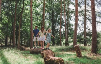 The Fairhurst Family enjoying The Wild Wood at Markshall Estate