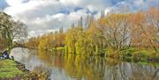 The Long Lake in Autumn Colours Gloucester Park Basildon